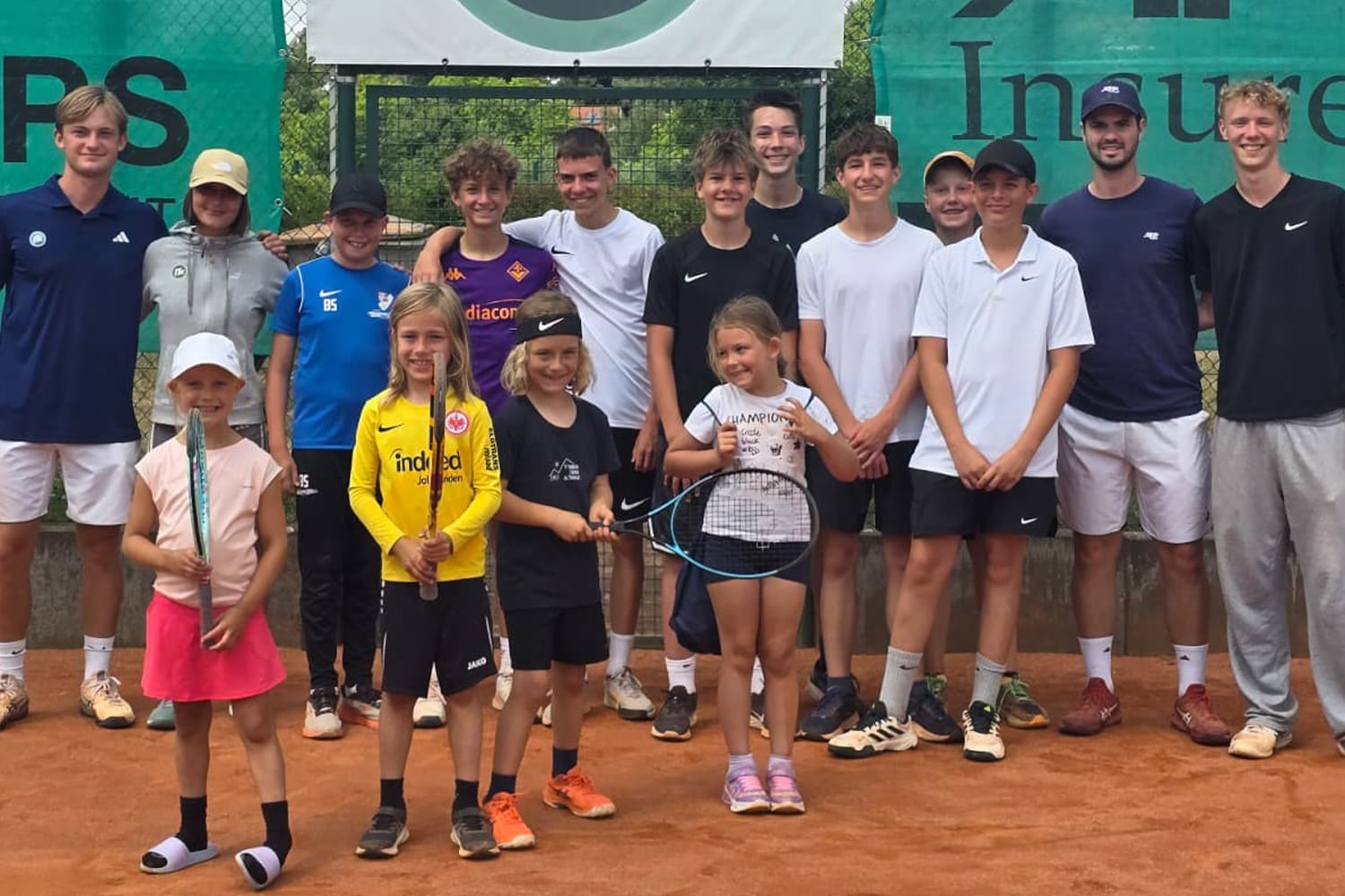 Teilnehmerinnen und Teilnehmer des ITC-Tenniscamps 2025
