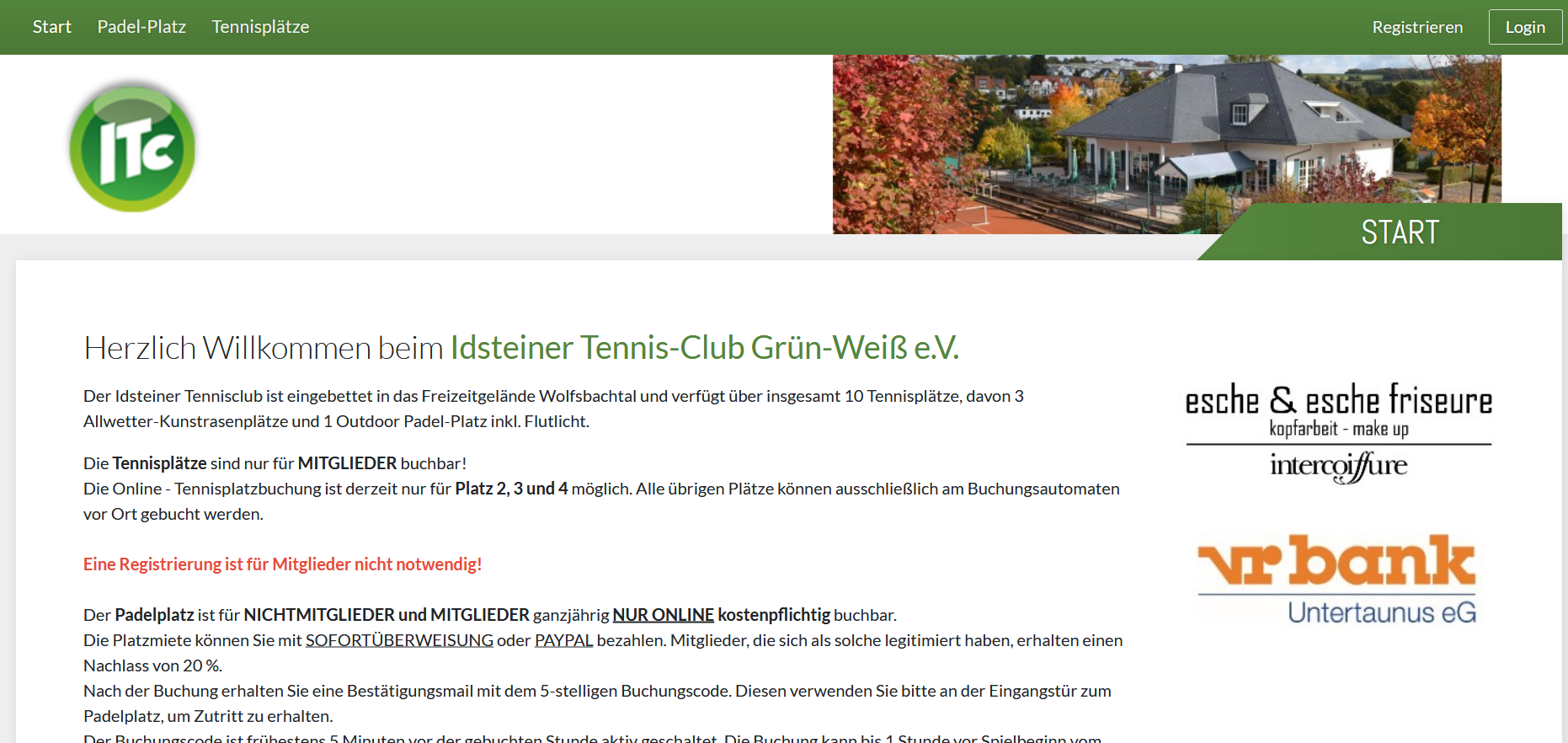 tennisplatz buchen online